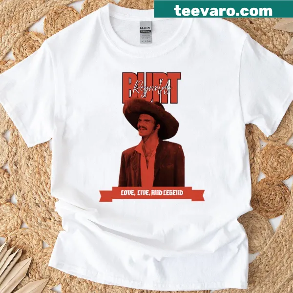 Retro style Burt Reynolds graphic t-shirt