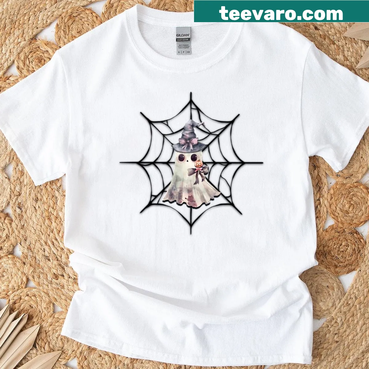 Cute and spooky graphic on a playful t-shirt — on a men's t-shirt