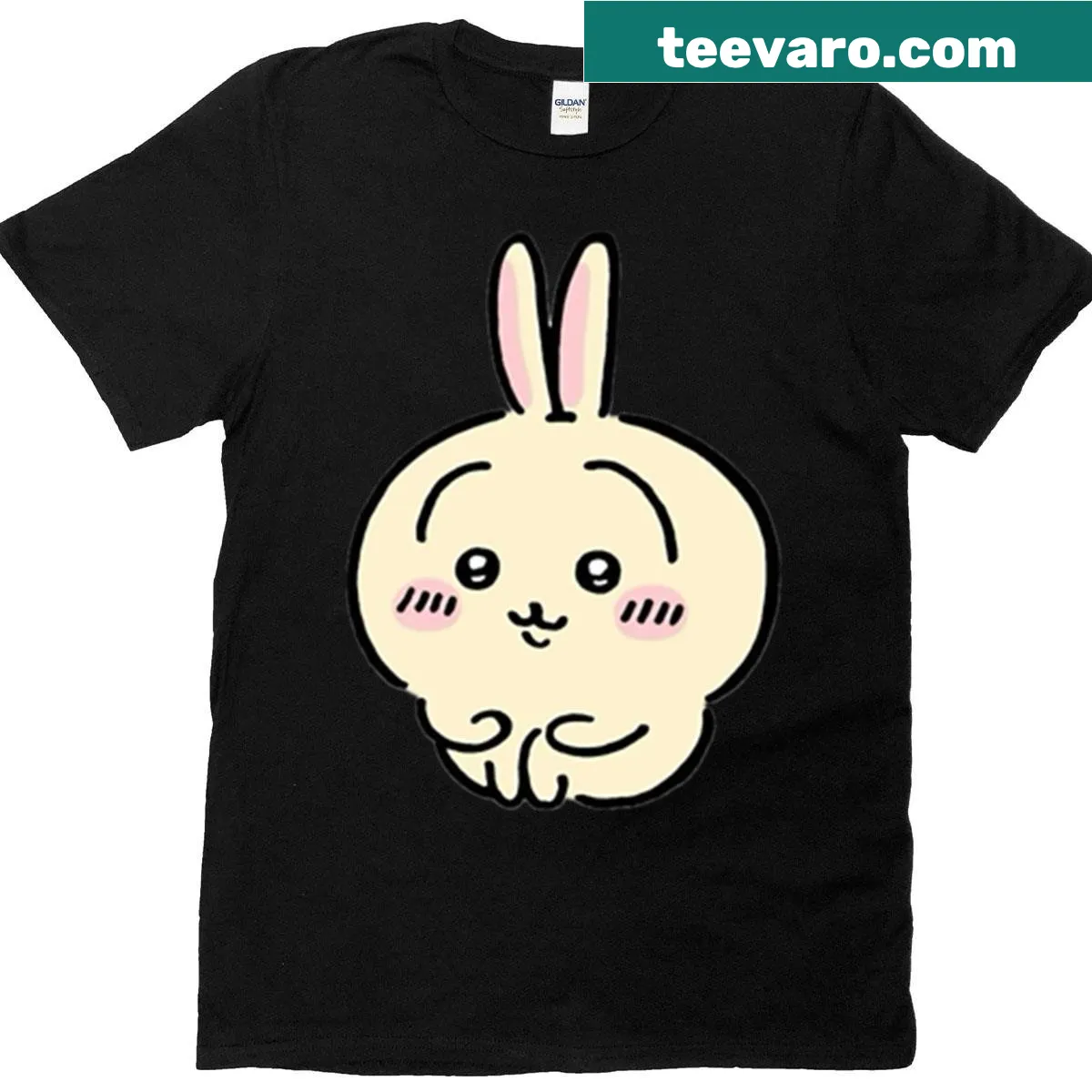 Cute Chiikawa Usagi graphic t-shirt — on a men's t-shirt