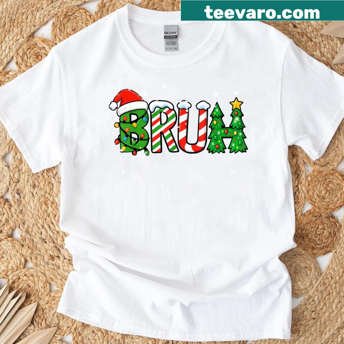 Funny Christmas graphic t-shirt for kids — on a men's t-shirt