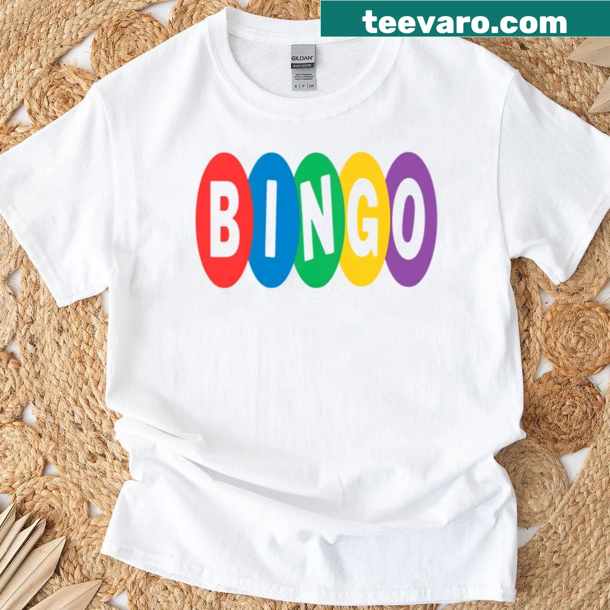 Bingo game night graphic t-shirt — on a men's t-shirt