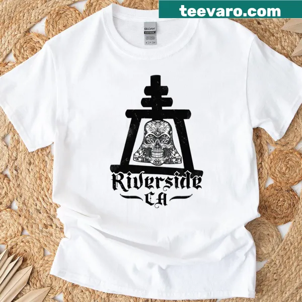 Riverside California text graphic t-shirt