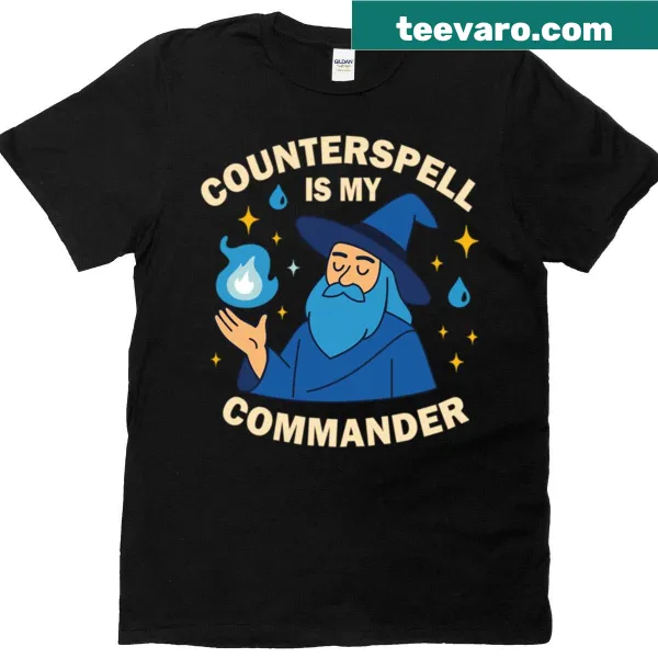Funny wizard-themed gaming graphic T-shirt