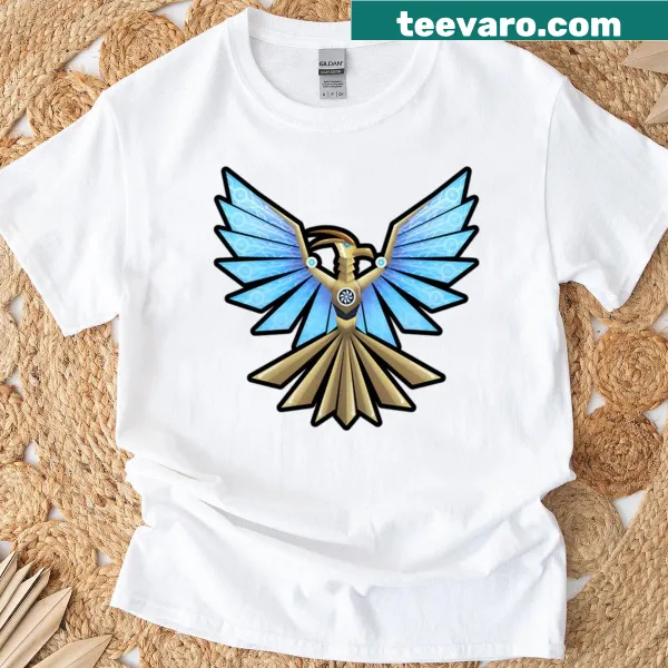 Futuristic Cyber Phoenix T-shirt with intricate graphic.