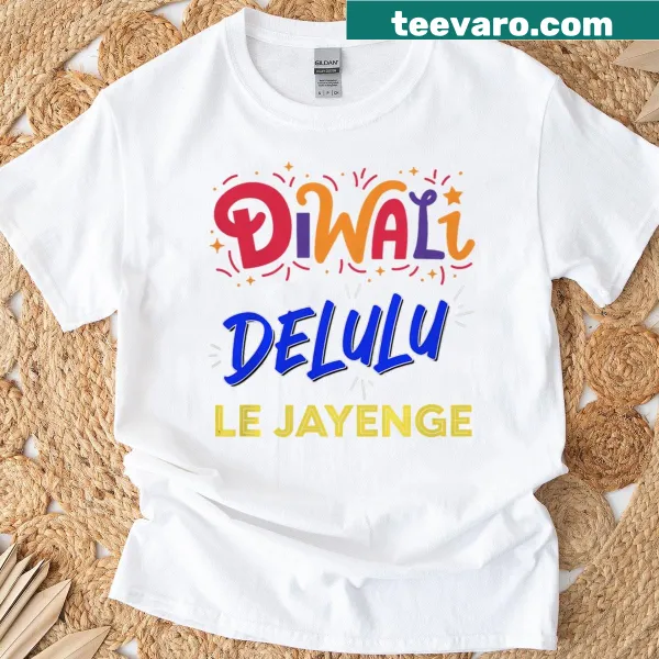 Funny Diwali t-shirt with desi slang and Bollywood theme