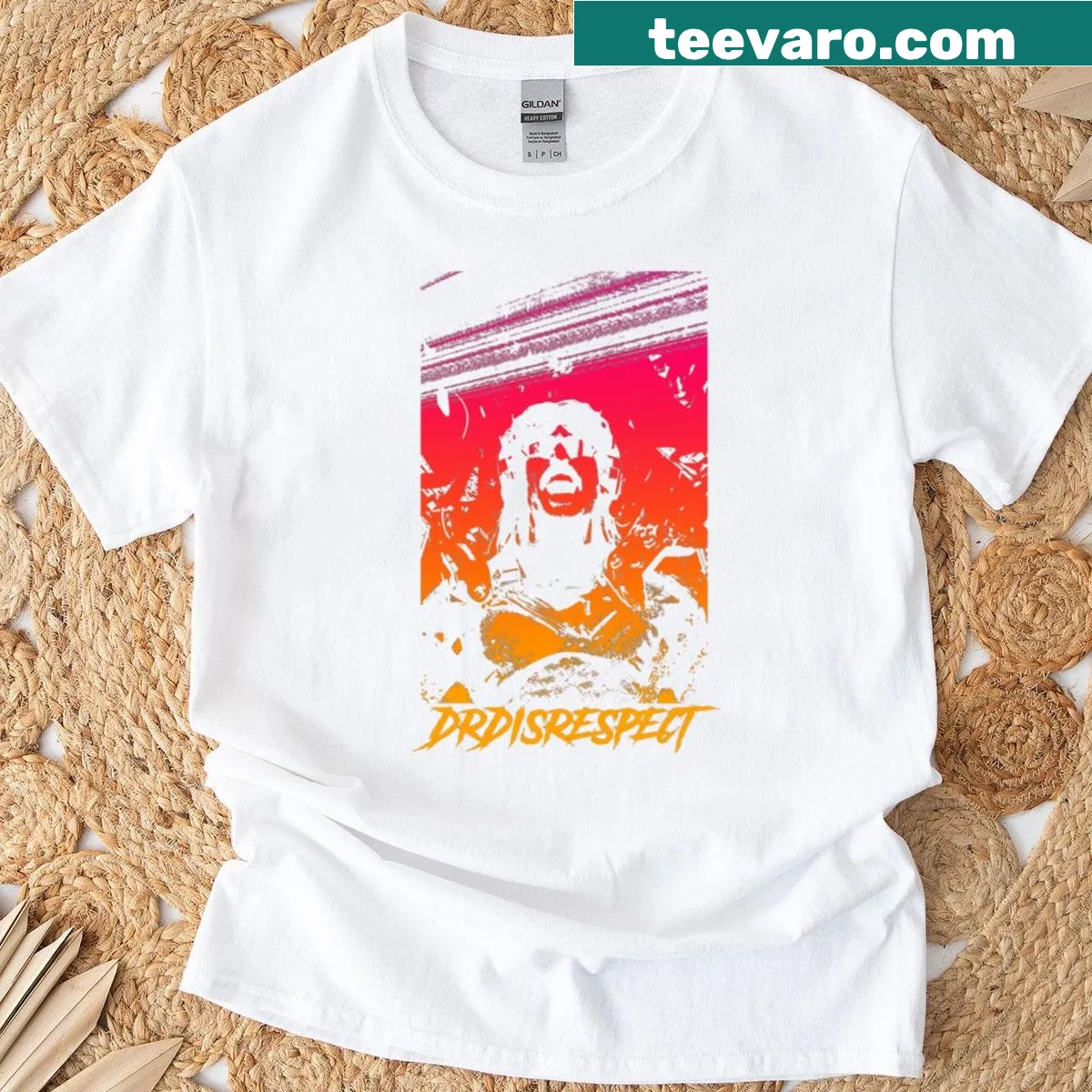 Dr Disrespect-themed T-shirt with bold graphics for gamers. — on a men's t-shirt