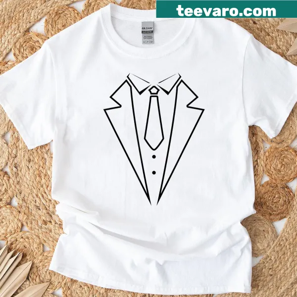 T-shirt featuring 90s movie character tuxedo graphic