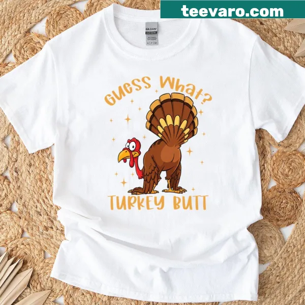Funny Thanksgiving Turkey Butt T-shirt with humorous design