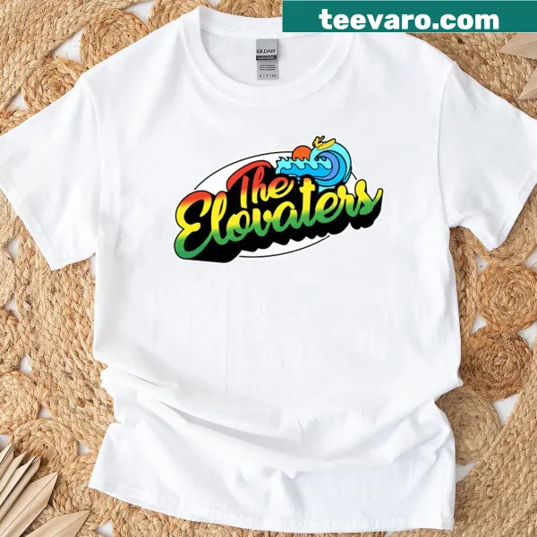 Illustration T-shirt celebrating The Elovaters with reggae theme