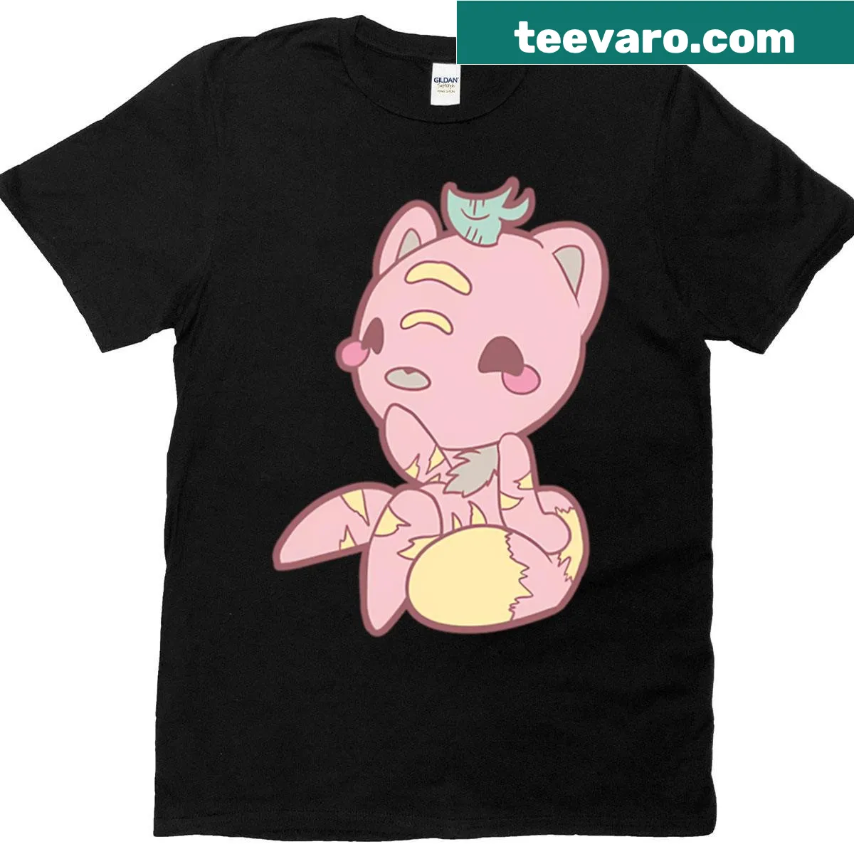 T-shirt featuring an illustration of a bear symbolizing good fortune — on a men's t-shirt
