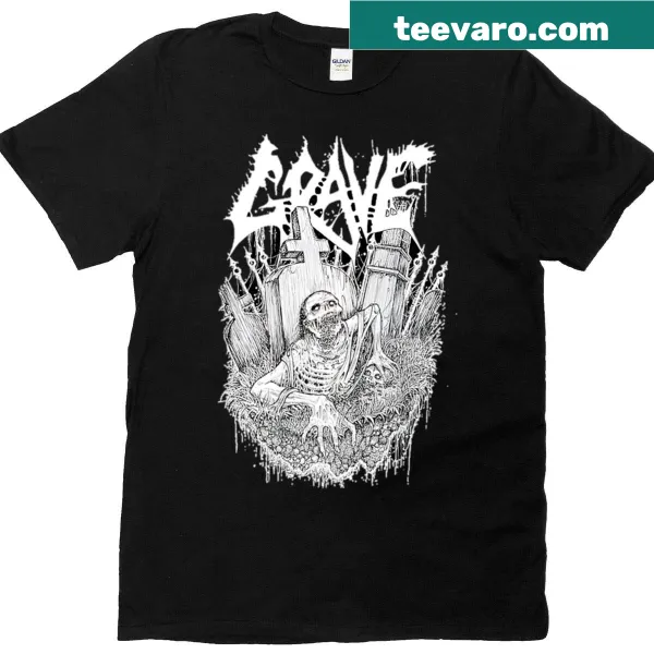 Bold Grave Digger band logo graphic t-shirt
