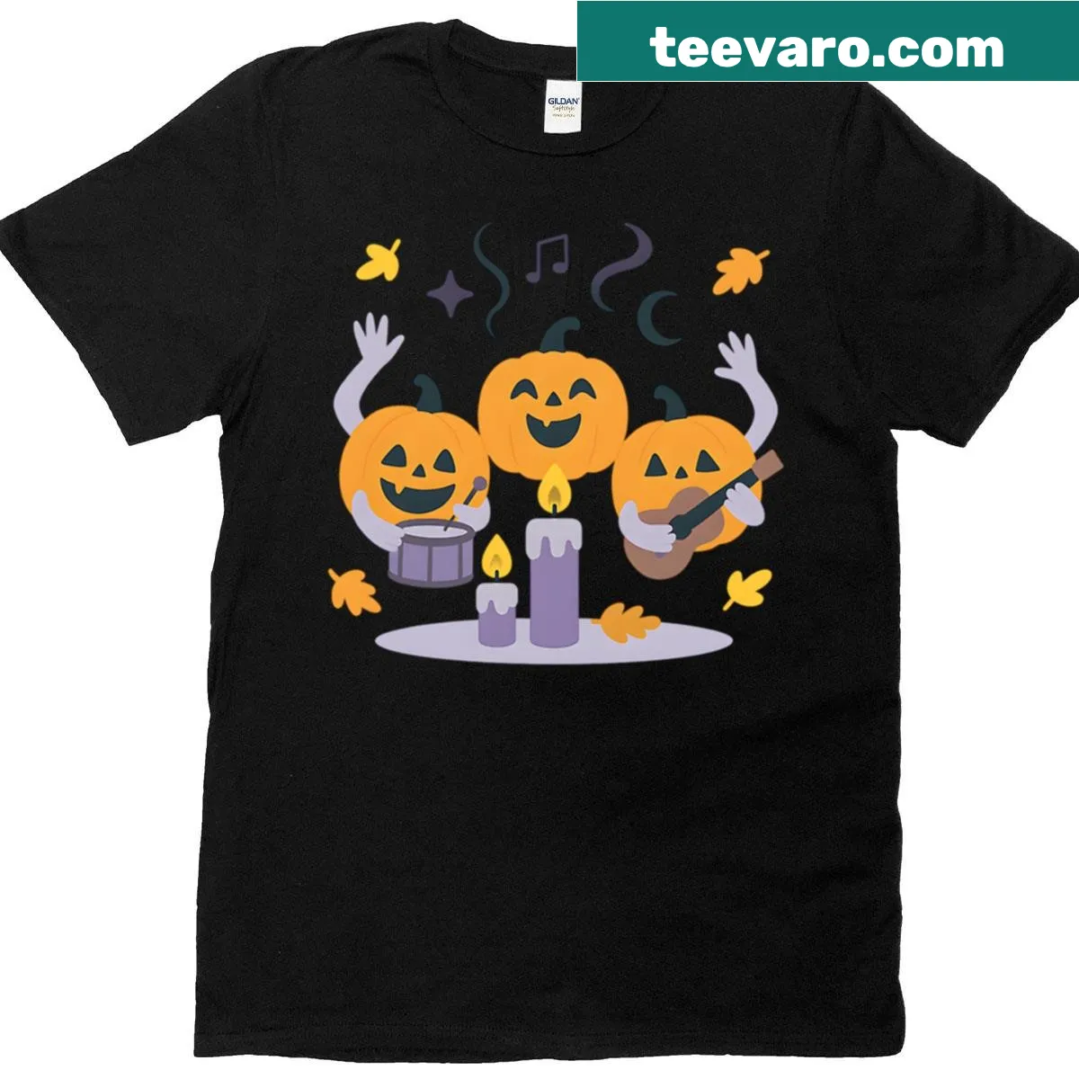 Haunted séance design featuring candlelight on a t-shirt — on a men's t-shirt
