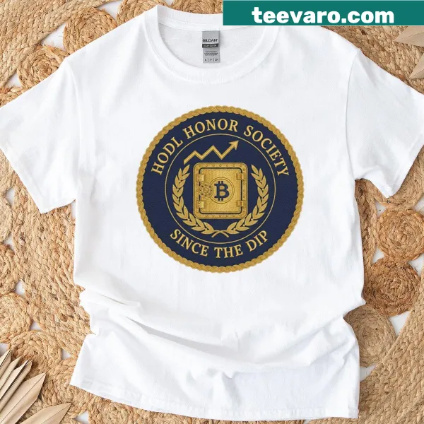 HODL typography design on a t-shirt