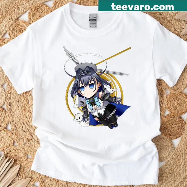 Chibi Ouro Kronii graphic tee, perfect for gamers and anime fans