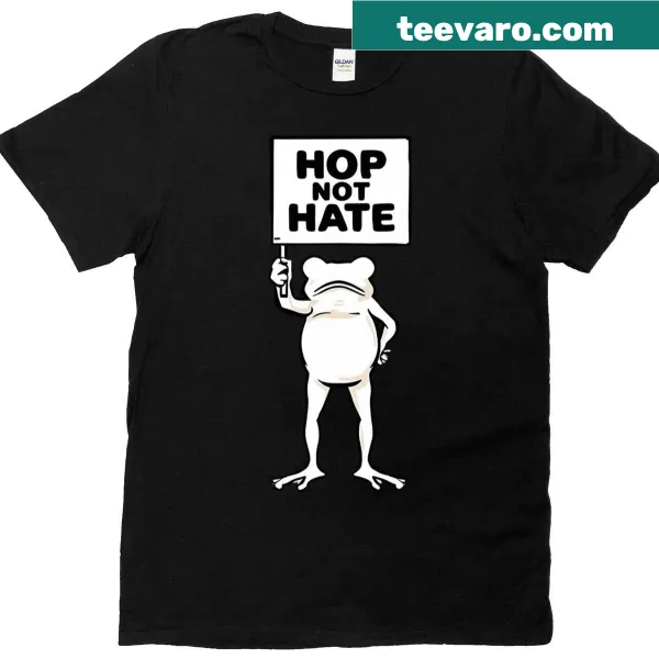 Minimalist frog cartoon design on oversized T-shirt