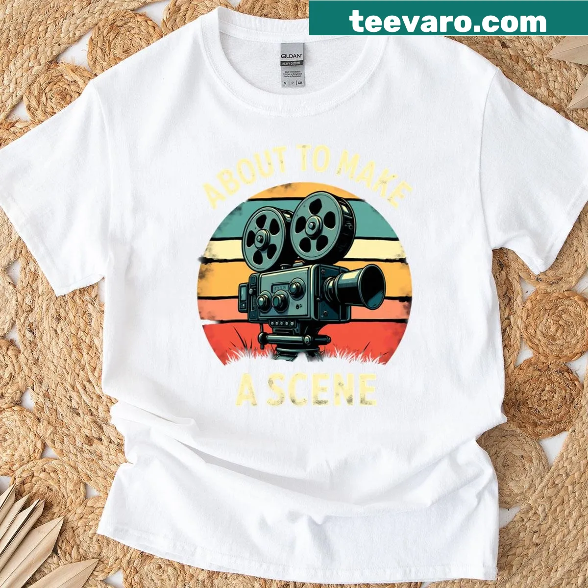 Witty design for movie makers and editors about to create — on a men's t-shirt