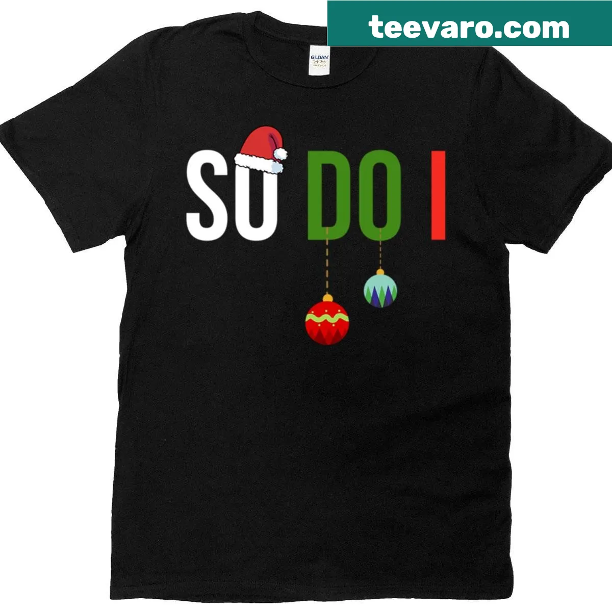 Funny typography Christmas t-shirt with humorous message — on a men's t-shirt
