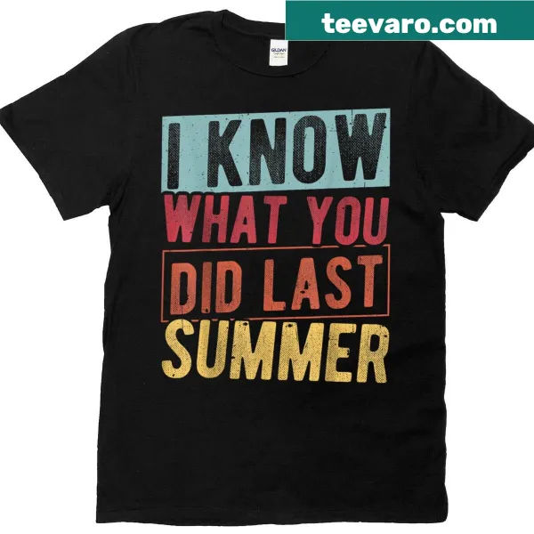 Vintage-style T-shirt referencing 'I Know What You Did Last Summer'