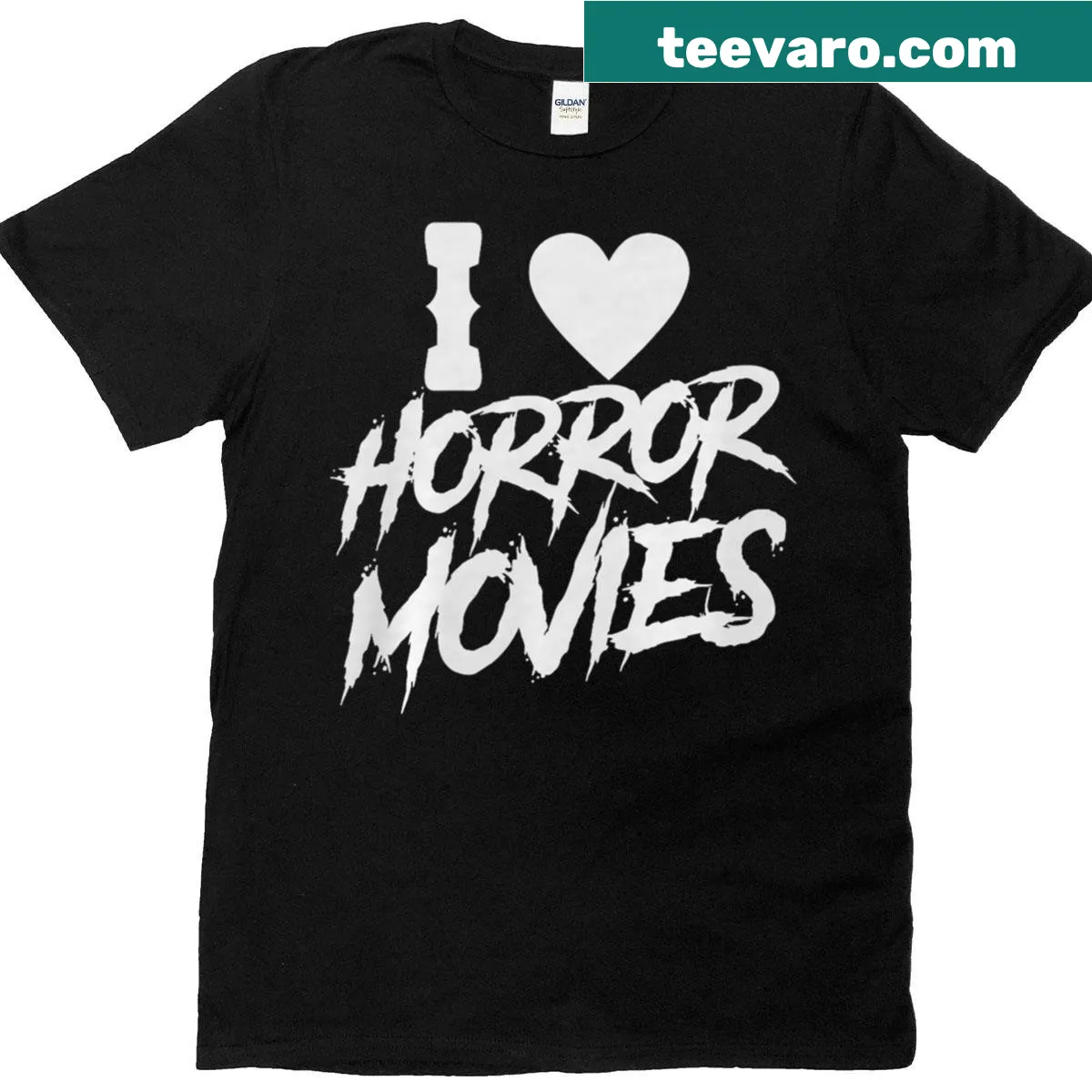 Funny horror movie-themed t-shirt with bold text — on a men's t-shirt