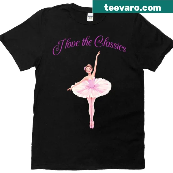 T-shirt with the text 'I Love The Classics' in a nostalgic design