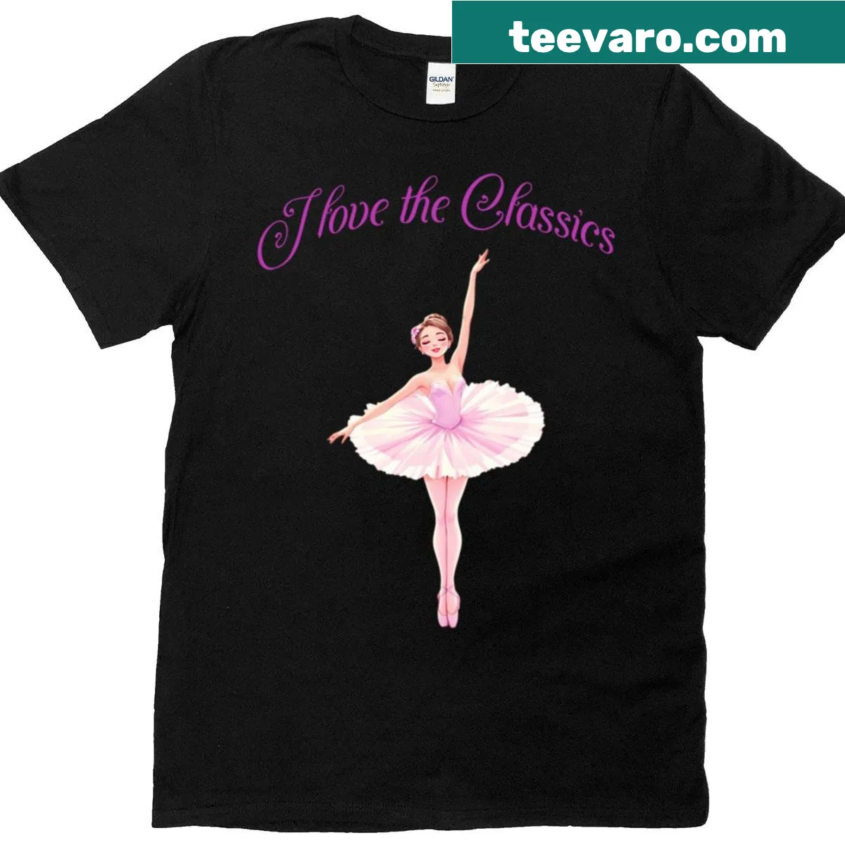 T-shirt with the text 'I Love The Classics' in a nostalgic design — on a men's t-shirt