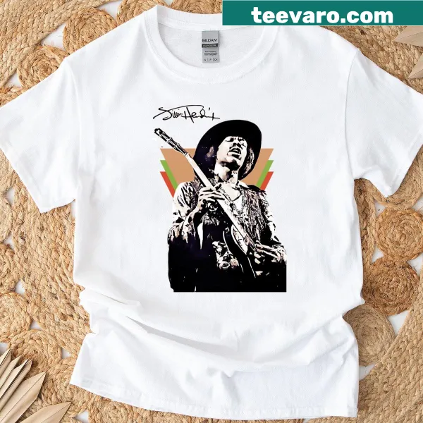 Retro T-shirt featuring iconic imagery of Jimi Hendrix