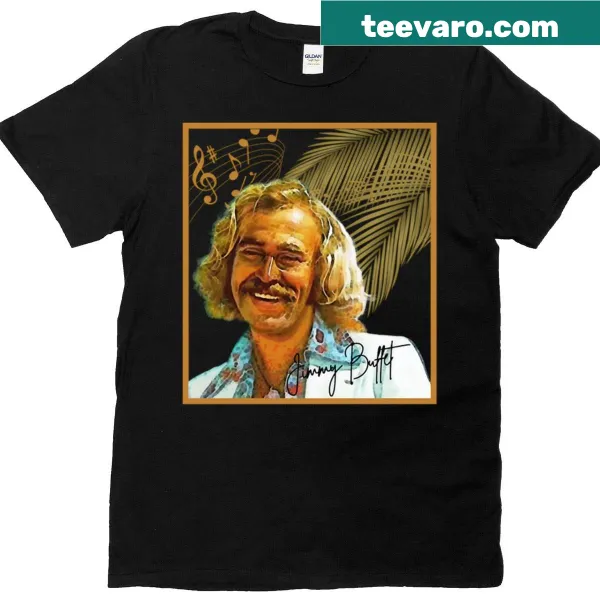 Vintage-inspired Jimmy Buffett t-shirt with retro beach graphics