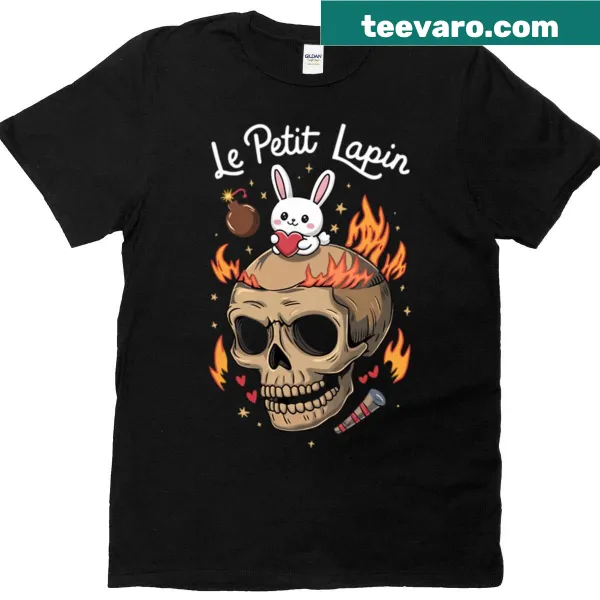 T-shirt featuring a cute illustration of a little bunny