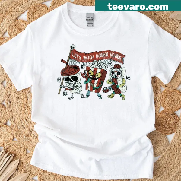 Fun Halloween T-shirt with ghost and skeleton graphic