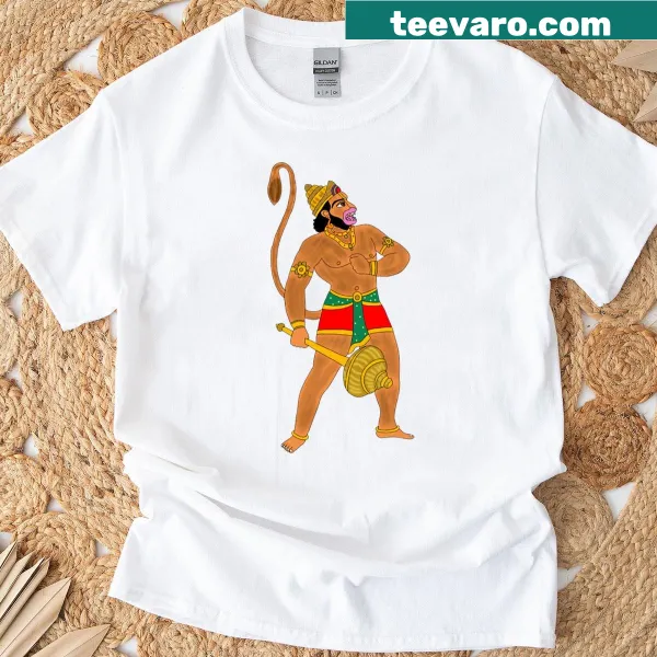 Illustration of Lord Hanuman roaring with devotional strength.