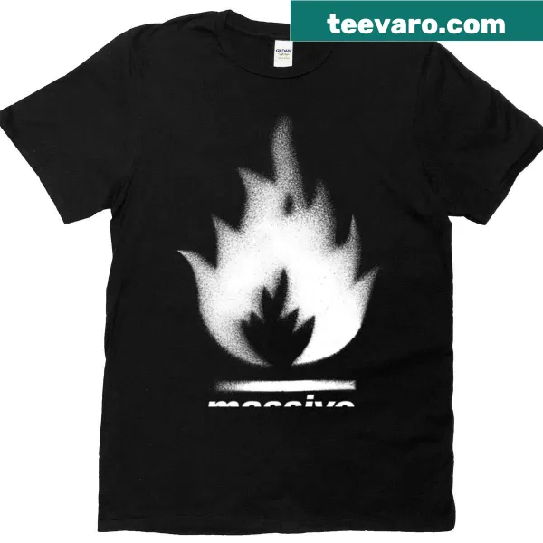 Artistic Massive Attack 'Blue Lines' T-shirt with bold design