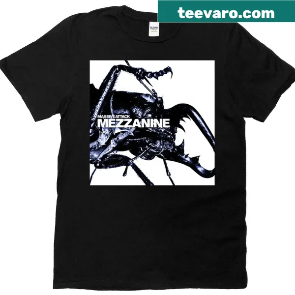T-shirt featuring Massive Attack's Mezzanine album artwork
