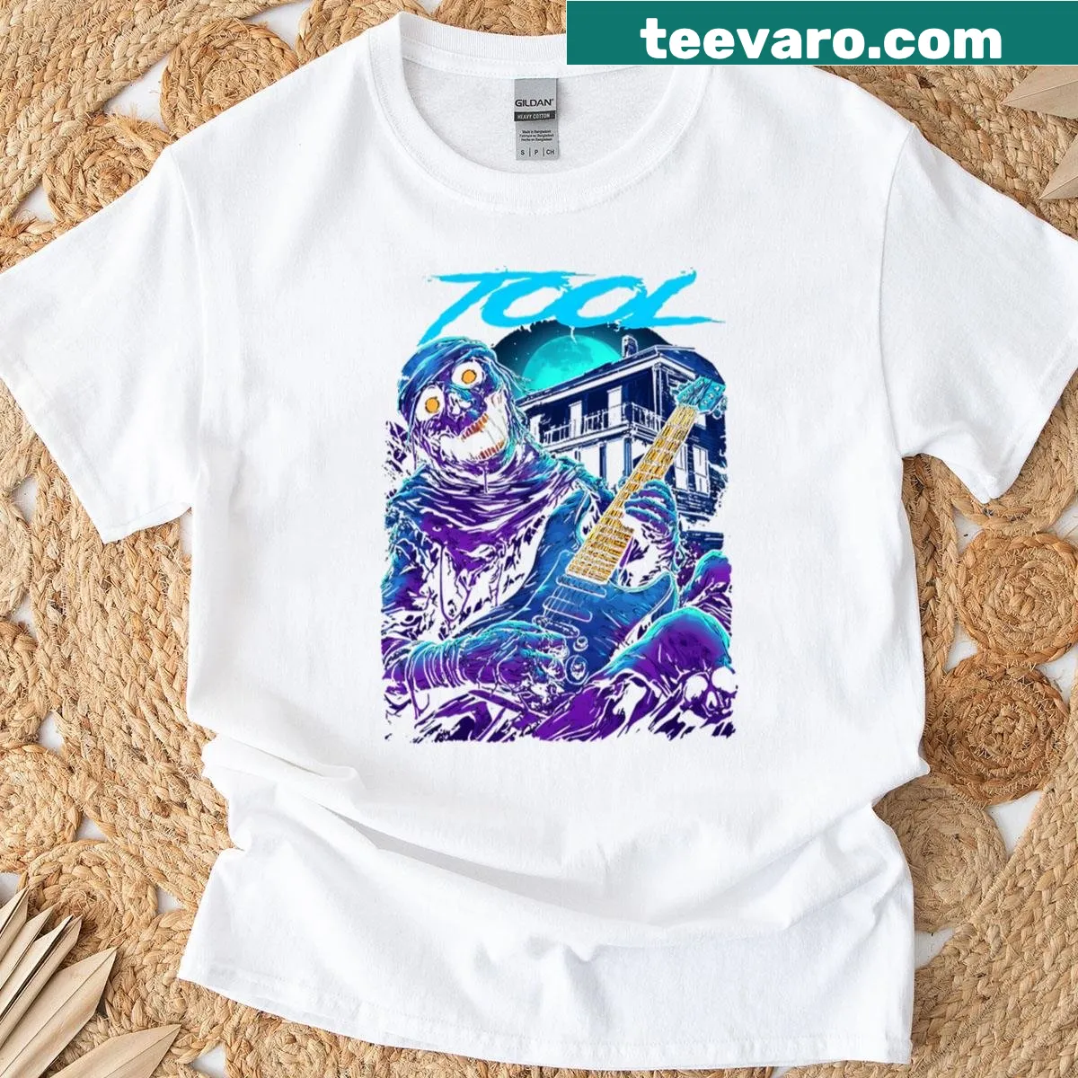 T-shirt featuring Maynard James Keenan and Adam Jones design — on a men's t-shirt