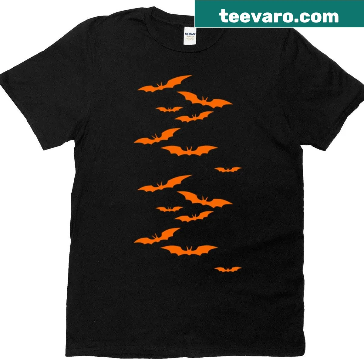 Minimalist Halloween design on a simple t-shirt — on a men's t-shirt