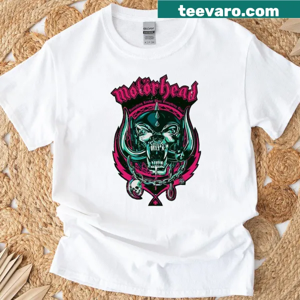 Distressed T-shirt featuring the Motorhead band logo