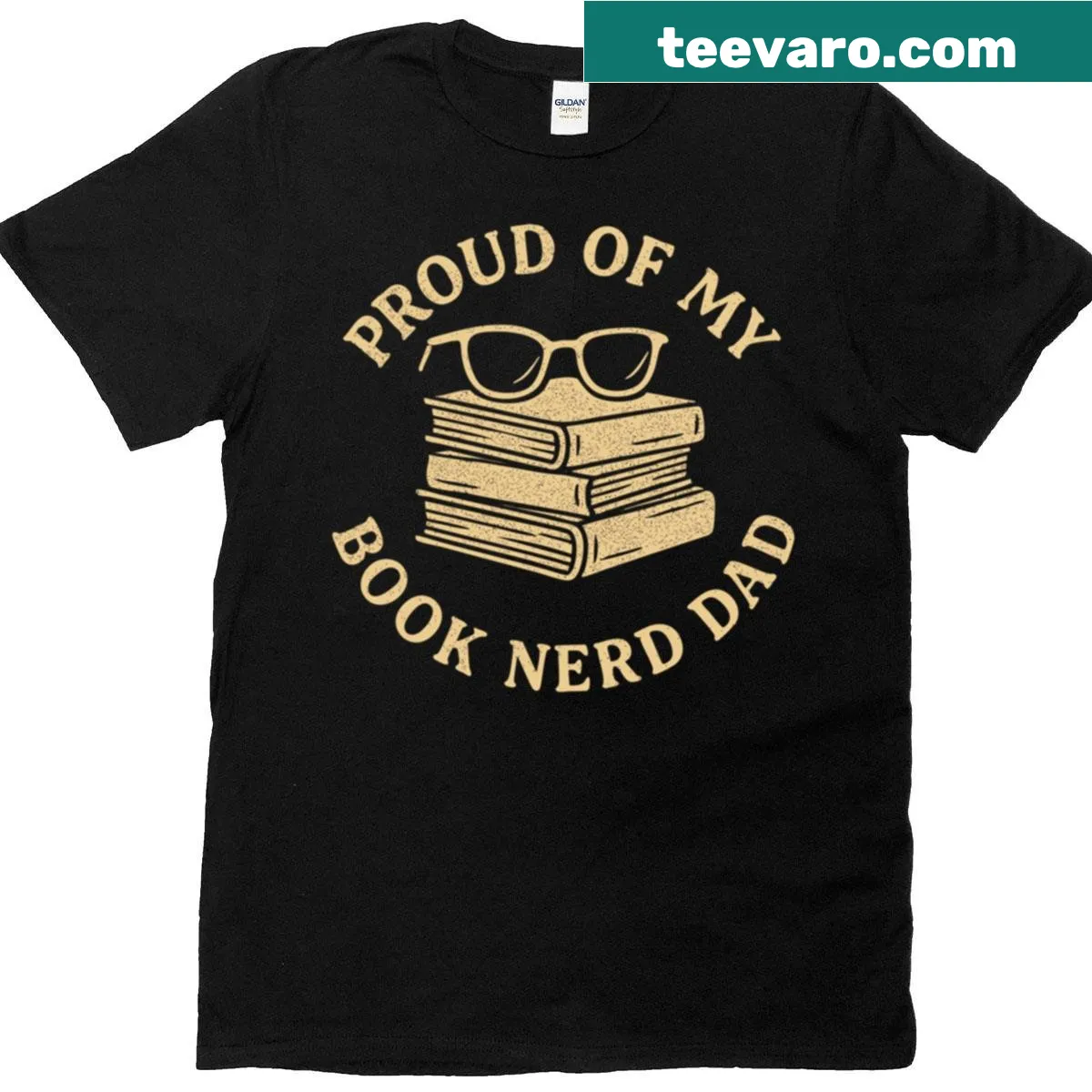 T-shirt stating 'My Father Is A Reader And Book Lover' — on a men's t-shirt