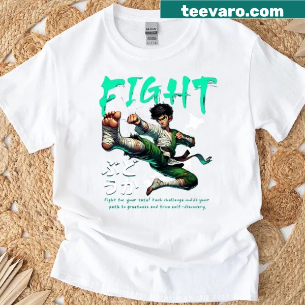 Judo-themed T-shirt with dynamic martial arts design