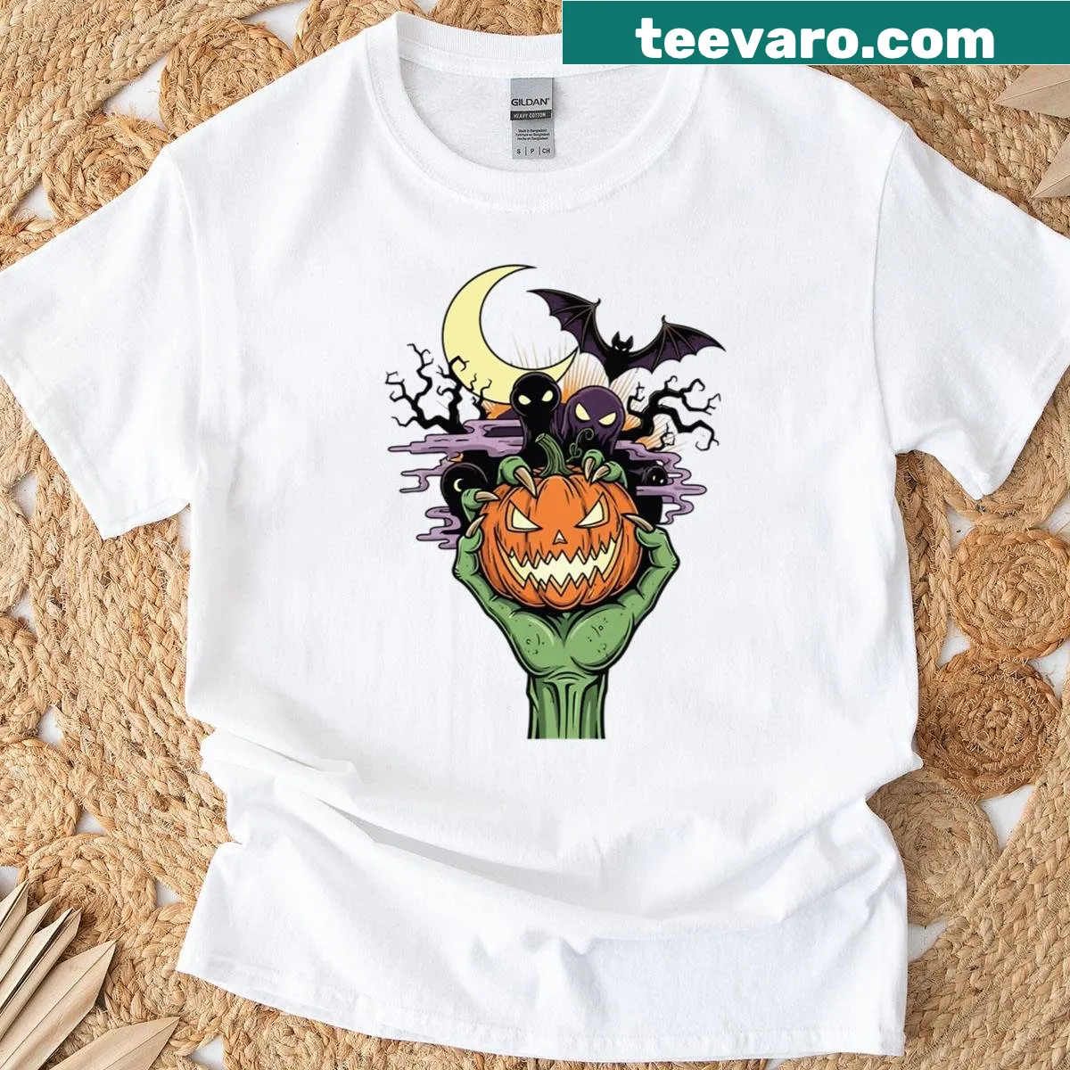 Vintage distressed Halloween t-shirt featuring Night Of The Creeps design — on a men's t-shirt