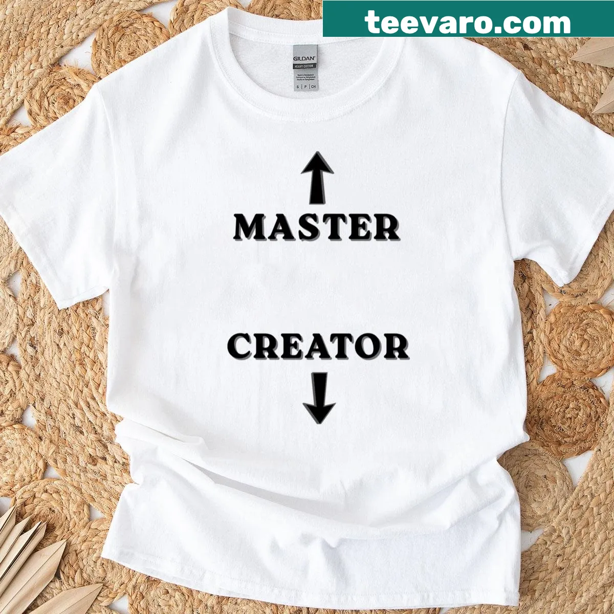 Funny typographic design play on words on T-shirt — on a men's t-shirt