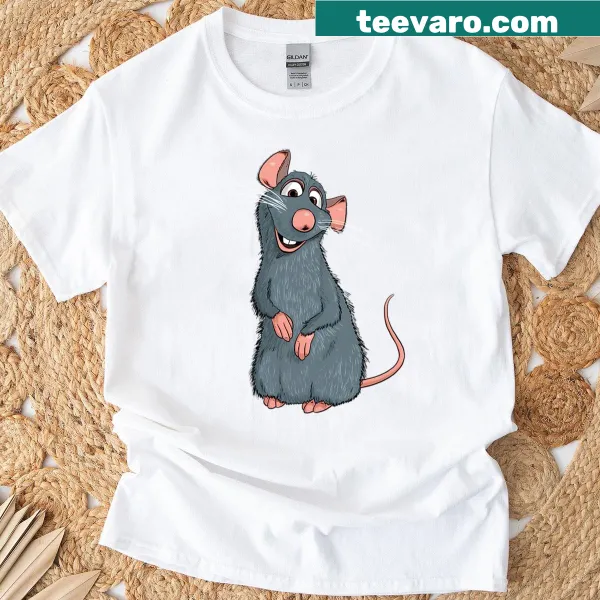 T-shirt featuring Remy from Ratatouille in a charming design