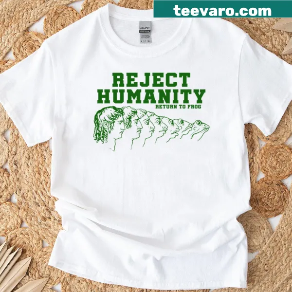 Whimsical frog illustration T-shirt for nature lovers