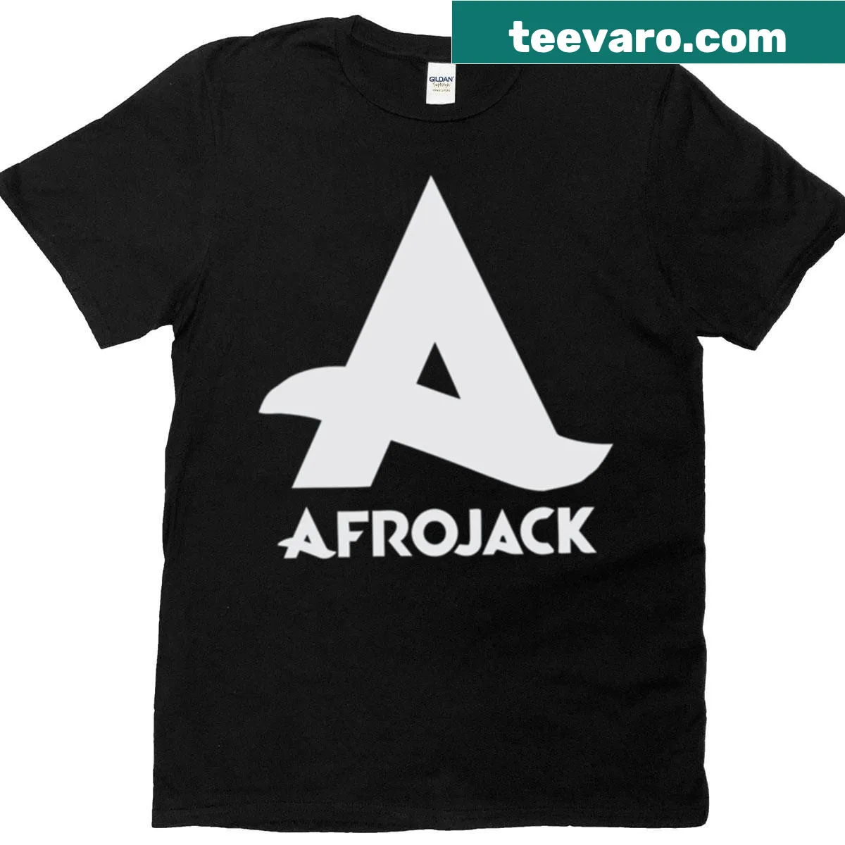 T-shirt featuring cheerful design inspired by Afrojack's music — on a men's t-shirt