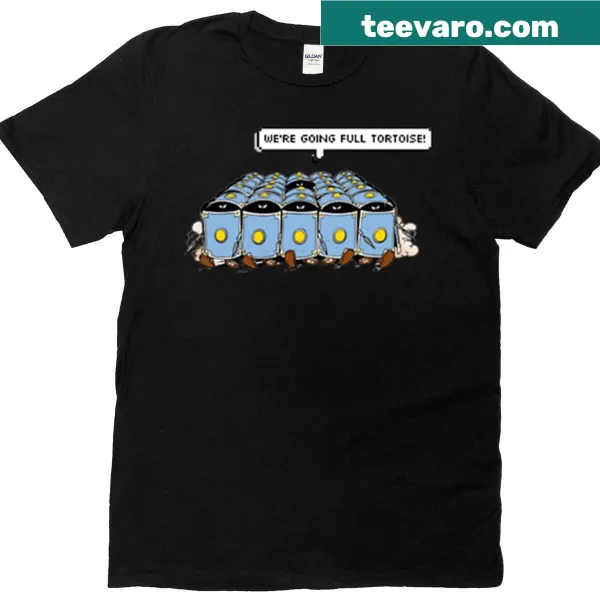 T-shirt featuring the Testudo Formation from Asterix comic