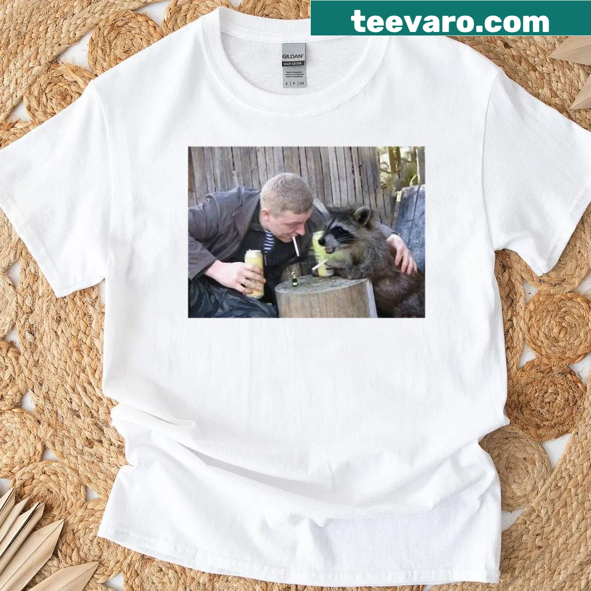 T-shirt with a heartwarming message about friendship in charming typography — on a men's t-shirt