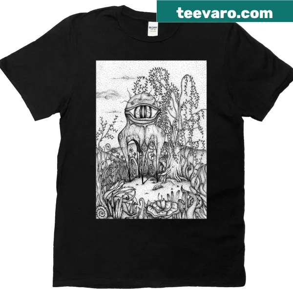 Graphic T-shirt featuring abstract design representing renewal and protection