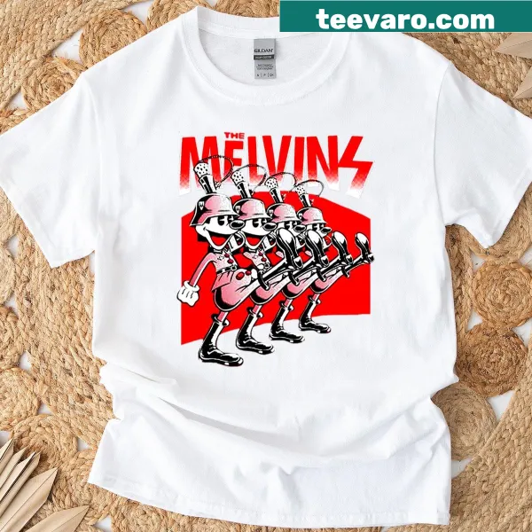 T-shirt featuring bold graphic design celebrating The Melvins with '398' text