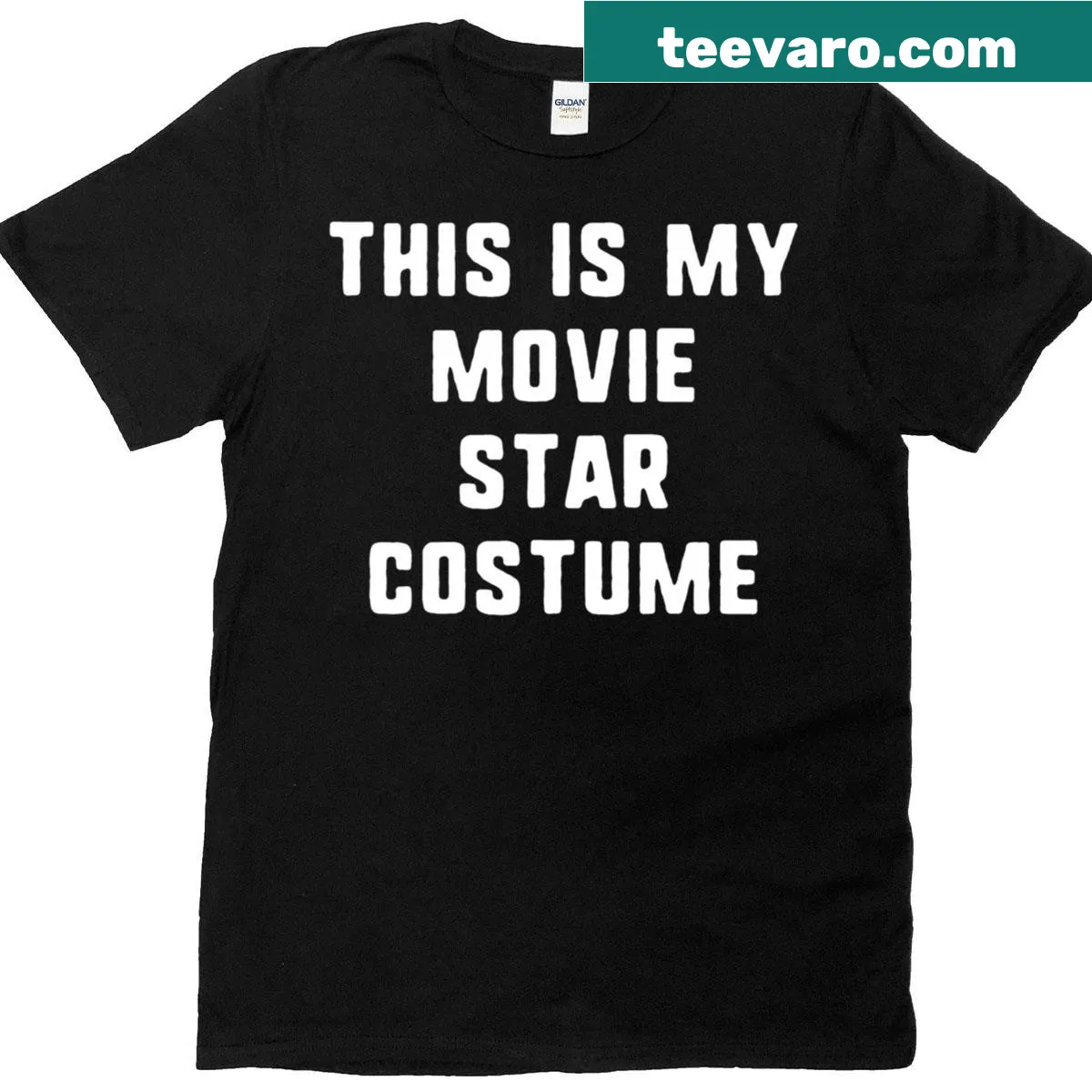 Movie star costume t-shirt for Halloween fun — on a men's t-shirt