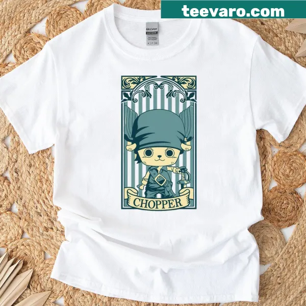 Cartoon tiny sailor graphic on a cheerful t-shirt design.