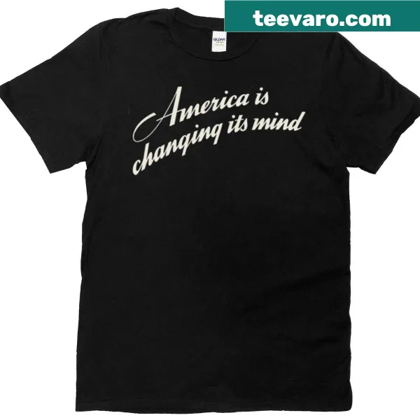 Vintage t-shirt with 'America Is Changing Its Mind' saying
