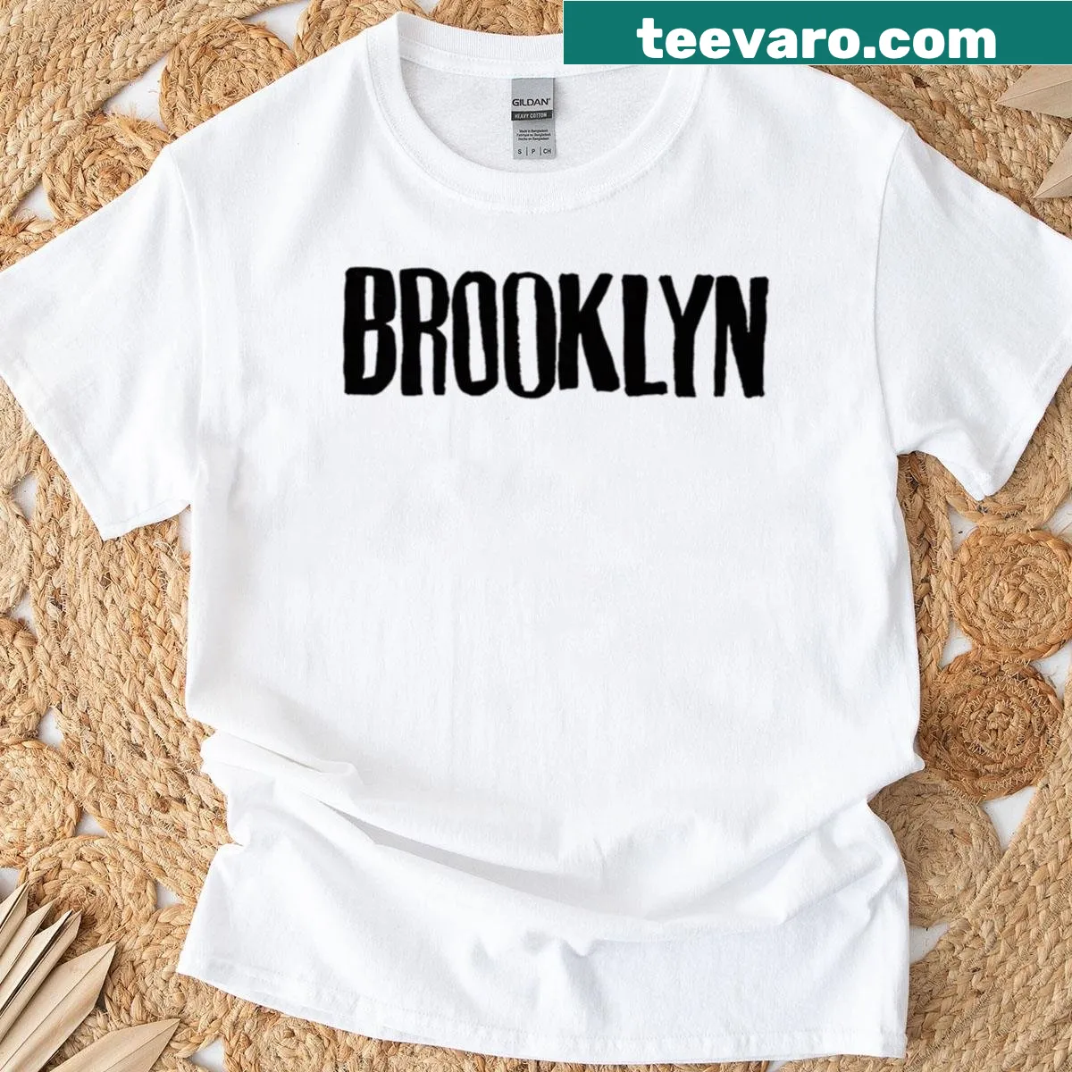 Vintage Brooklyn t-shirt with nostalgic graphics — on a men's t-shirt